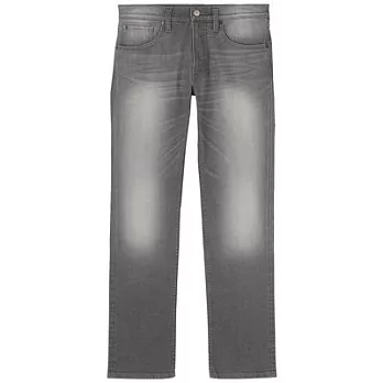 [MUJI無印良品]男有機棉混彈性丹寧合身褲29灰色