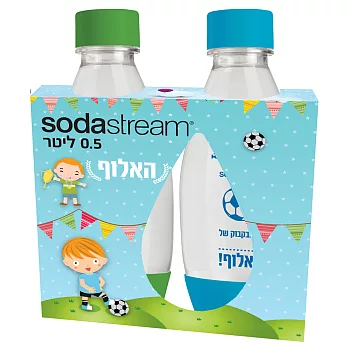 Sodastream水滴寶特瓶 500ML-2入(綠+藍)