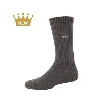 【 PuloG 】羊毛刺繡發熱機能保暖襪灰-L