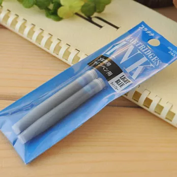 2袋共4入【耗材】PLATINUM 日本白金牌 Preppy PPQ-200 炫彩鋼筆墨水藍