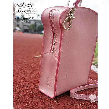 【La Poche Secrete 】 catXbow-knot}元氣滿分吐司包_手提肩揹兩用包_草莓