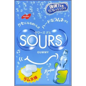 日本【諾貝爾】SOURS超Q軟糖-彈珠汽水