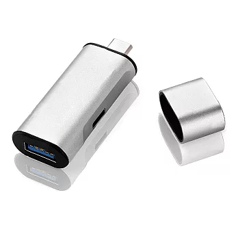 K-Line USB3.1 Type-c to USB3.0 可充電轉接頭(銀)