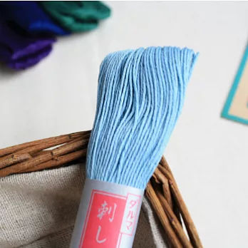 日本DARUMA THREAD_職人染技飽和綿線(水色)