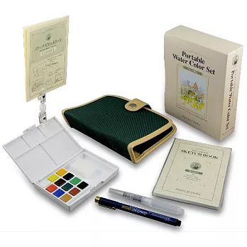 KOI塊狀水彩12色-旅行包