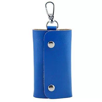 AmaZing 鑰匙有個家-多彩實用牛皮鑰匙夾 (8色可選)藍色