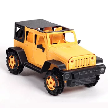 Papero紙風景 DIY迷你模型-悍馬車(黃)/OFFROAD CAR RAPTOR(Yellow)