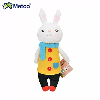 35cm提拉米兔玩偶-大衣款黃色