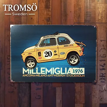 TROMSO紐約街頭廣告鐵牌-復古小車