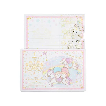 《Sanrio》雙星仙子40週年快樂紀念日系列信紙組(彩虹木馬)