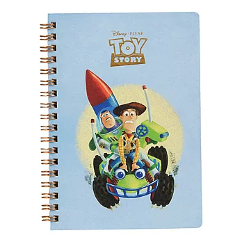 《sun-star》皮克斯趣味童心系列精裝B6線圈筆記本(玩具總動員藍)