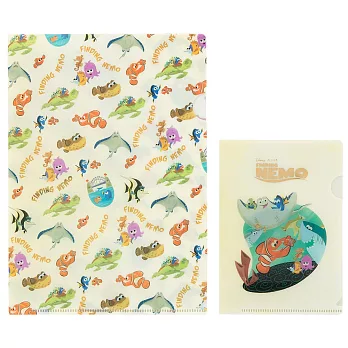 《sun-star》皮克斯趣味童心系列迷你PP文件夾組-海底總動員(一組2枚入)