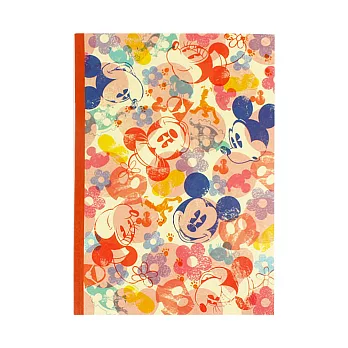 《sun-star》迪士尼繽紛刷色系列B5膠裝筆記本(米奇&米妮)