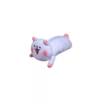 《文具》P助&兔兔系列文具 絨毛鉛筆袋 貓咪版 -- Sun-Star 出品