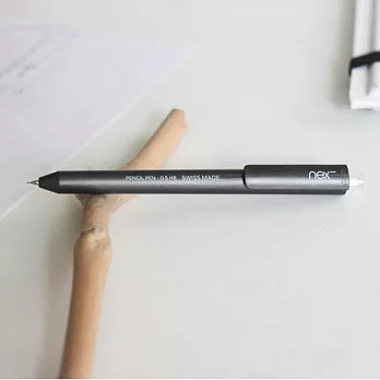 PREMEC NEX LEAD 瑞士自動鉛筆組含瑞士製作自動鉛筆一支及HB筆芯一盒 (市售0.5mm筆芯合適使用)黑