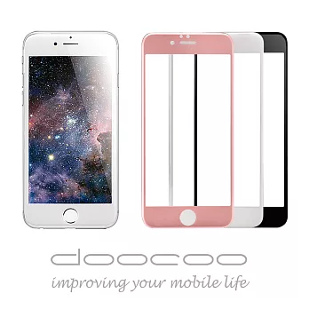 doocoo iPhone6 PLUS/6S PLUS 5.5吋『3D康寧玻璃』全滿版大猩猩第四代保護貼玫瑰金