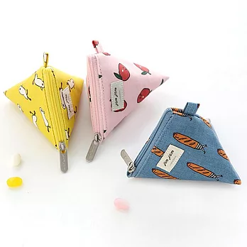 Livework JAM JAM森之旅防潑水三角零錢包-山茶花