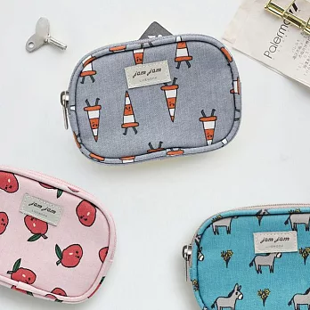 Livework JAM JAM森之旅防潑水票卡零錢包-交通小尖兵