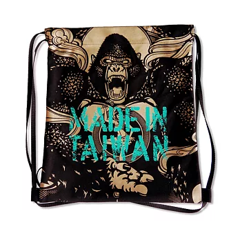 金剛愛金剛 台灣製造 束口後背包 楊茂林