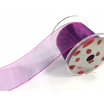 【Crystal Rose緞帶專賣店】Petals緞帶刺繡 -雙色雪紗帶38mm#36