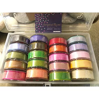 【Crystal Rose緞帶專賣店】Petals緞帶刺繡盒裝 - 15mm雙色雪紗帶20色(一)