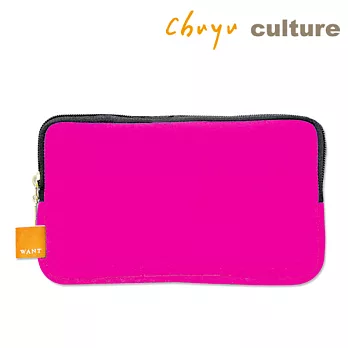 珠友 40K防震拉鍊收納袋-WANTA桃