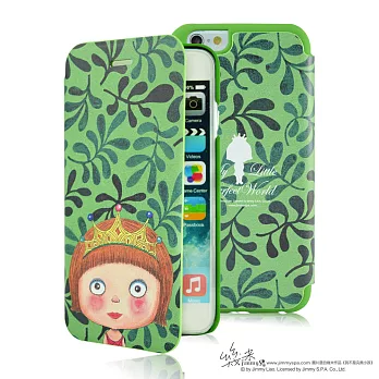 幾米 iPhone 6/6S Plus 5.5吋掀蓋皮套-綠色公主