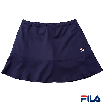 FILA女性網球系列短裙-5SKP-1010-DB-S藍黑色