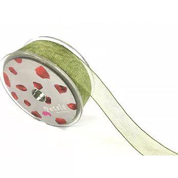 【Crystal Rose緞帶專賣店】Petals緞帶刺繡 - 15mm雙色雪紗帶#13