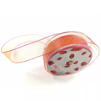 【Crystal Rose緞帶專賣店】Petals緞帶刺繡 - 15mm雙色雪紗帶#24