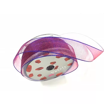 【Crystal Rose緞帶專賣店】Petals緞帶刺繡 - 15mm雙色雪紗帶#16