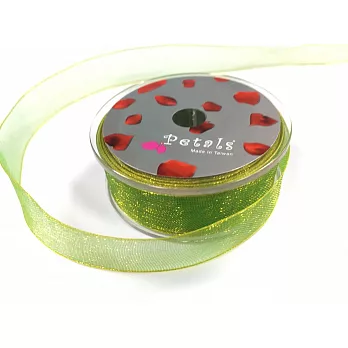 【Crystal Rose緞帶專賣店】Petals緞帶刺繡 - 15mm雙色雪紗帶#37