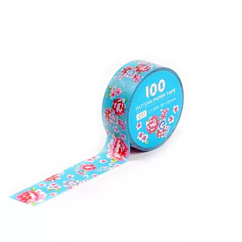 知音文創|100選花紙膠帶│客家藍布花