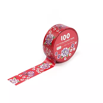 知音文創|100選花紙膠帶│客家紅布花