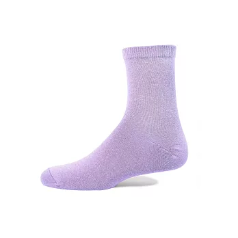 【 PuloG 】素色純棉細針短襪-粉嫩紫