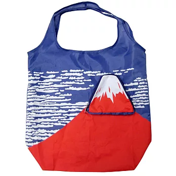 富士山變形環保購物袋-日本浮世繪 赤富士