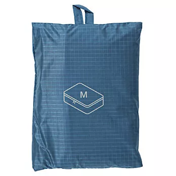 [MUJI無印良品]滑翔傘布旅行分類可折收納袋/中藍26×40×10cm藍
