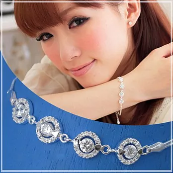 維克維娜 閃耀誓約。絕美優雅款Bling水鑽 925純銀手鍊