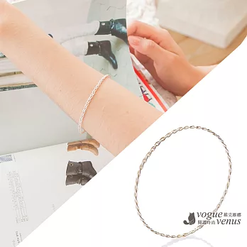 維克維娜 夢幻女神。清新編織感 926純銀手環