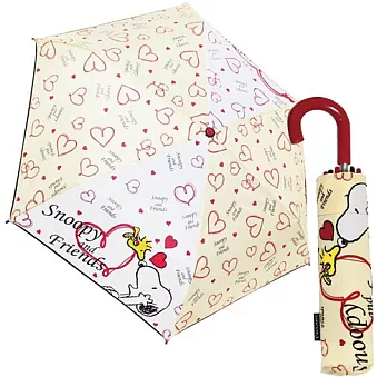 【日本進口正版】PEANUTS SNOOPY 史努比 輕量型晴雨傘/折疊傘