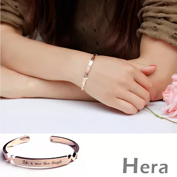 【Hera】赫拉 歐美風英文字母開口手環/手鐲-二色(金色)