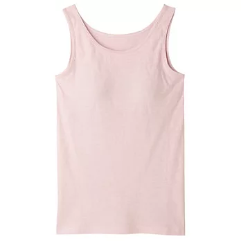 [MUJI無印良品]女棉混內裏網織涼感舒適有杯坦克背心M粉紅