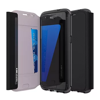 Tech 21 英國超衝擊 Evo Wallet Samsung S7 Edge 防撞硬式保護皮套 - 黑