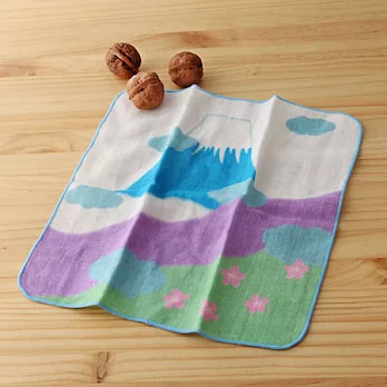 taoru 日本毛巾 和心傳_富士山 25*25 cm (仕女手巾 紗布巾)