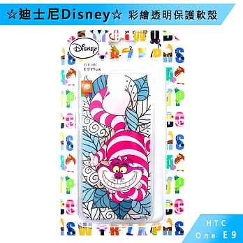 迪士尼Disney HTC ONE E9+ 彩繪透明保護軟殼妙妙貓