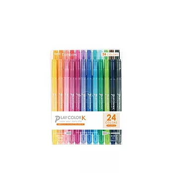 TOMBOW Play Color k 玩色彩雙頭筆 24色入