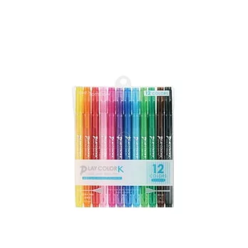 TOMBOW Play Color k 玩色彩雙頭筆 12色入