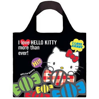 LOQI 春捲包│Hello Kitty 酷黑