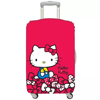 LOQI 行李箱套│Hello Kitty紅【L 號】