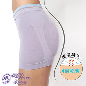 蒂巴蕾Shorts collection 天然竹纖維平口褲淺紫